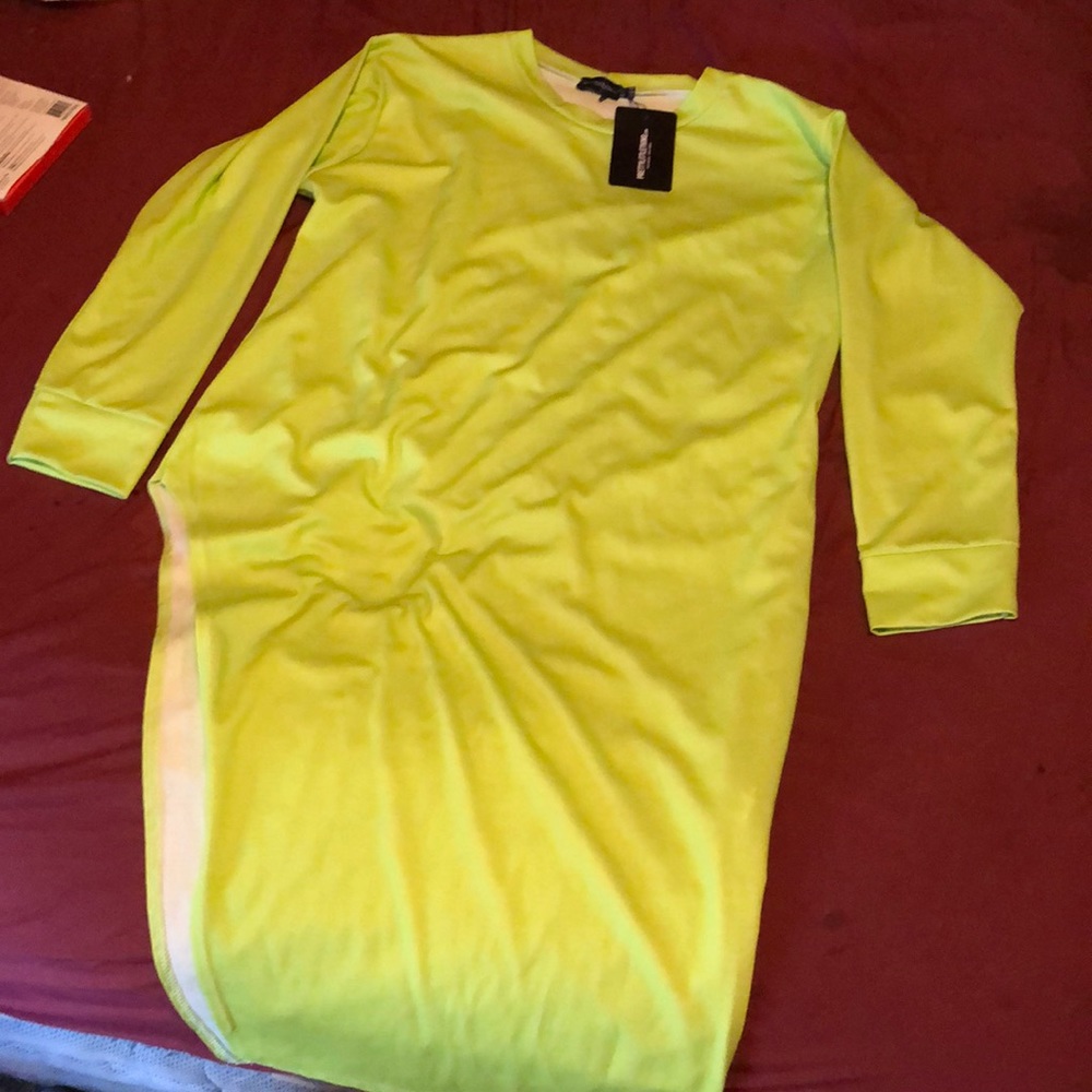 Lime green party dress
